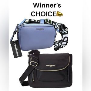 Winner’s Choice NWT KARLLagerfeld BlueBag or NWT KARL Largerfeld MessengerBag